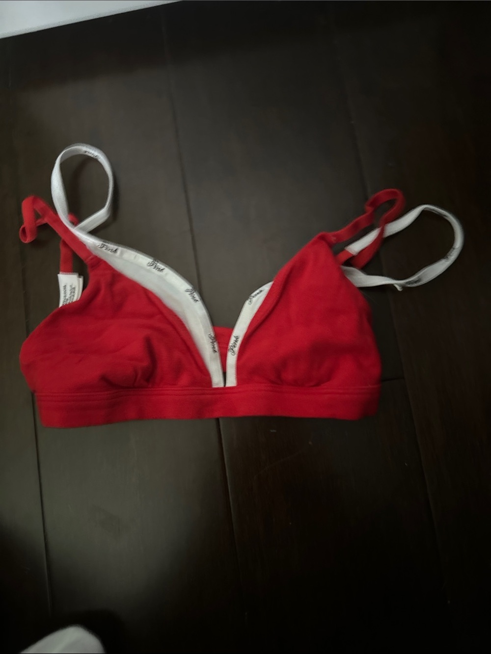 Red PINK bralette